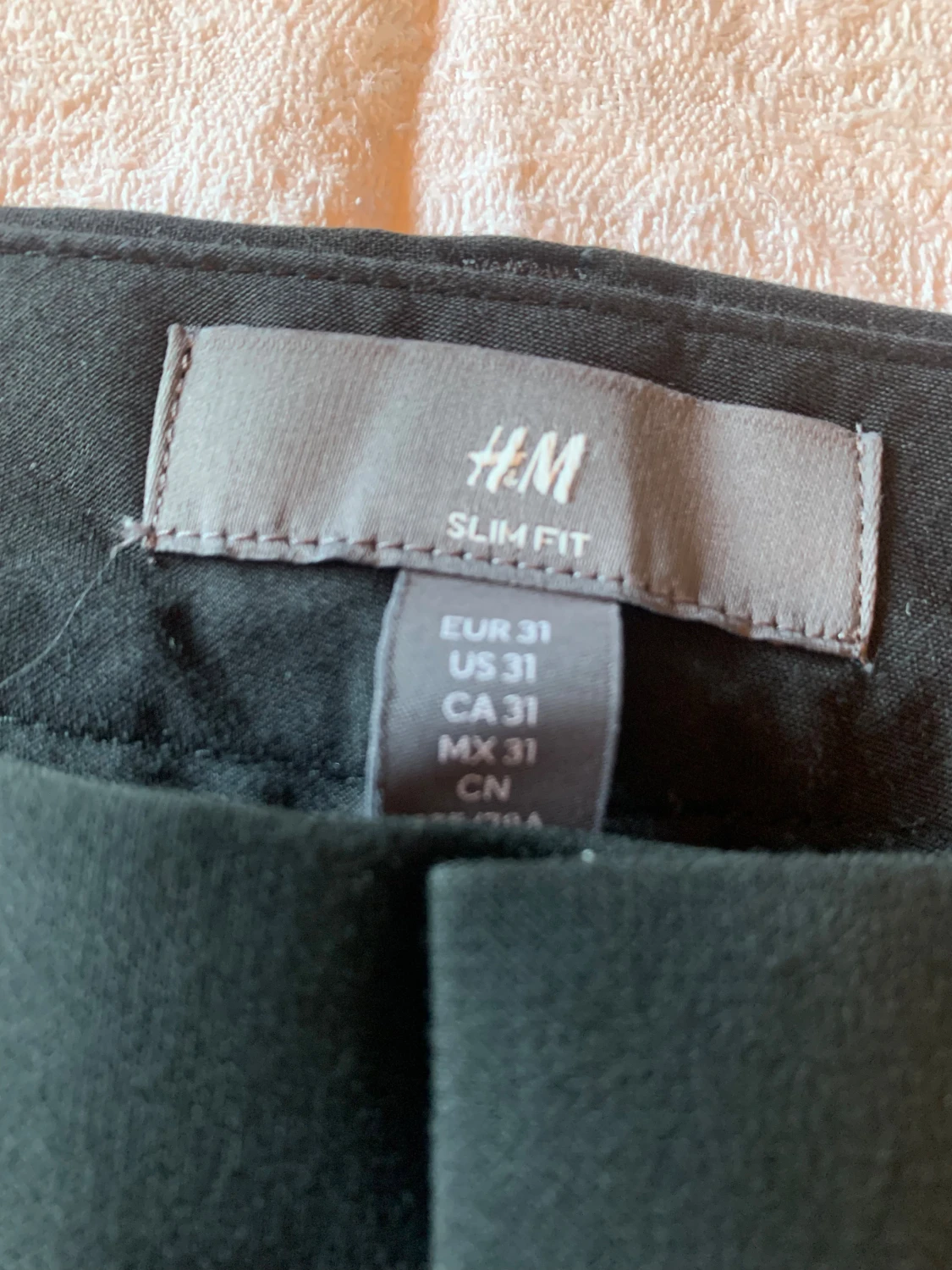 Svarta kostymbyxor H&M Slim Fit - 3