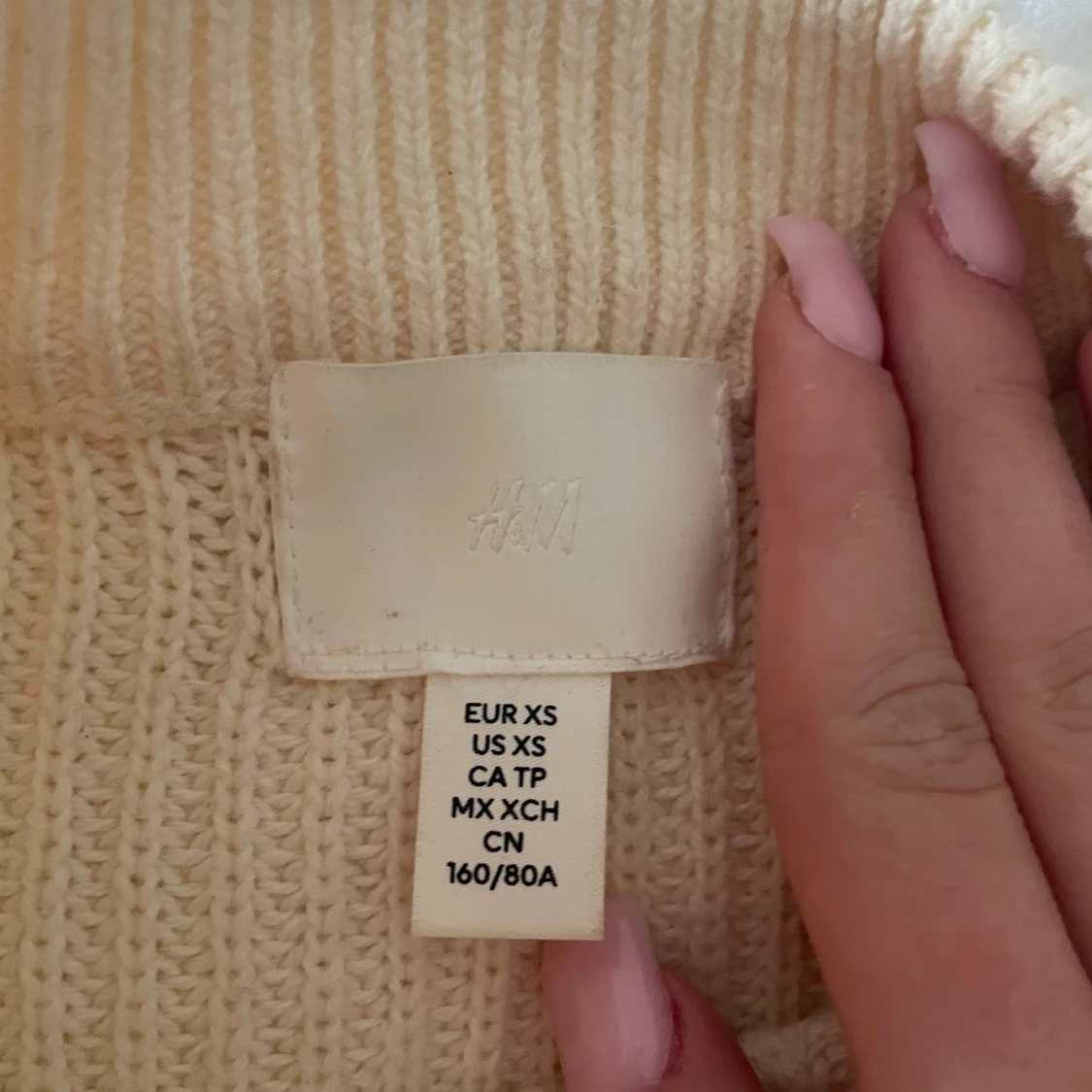 Randig stickad tröja från H&M XS - 2