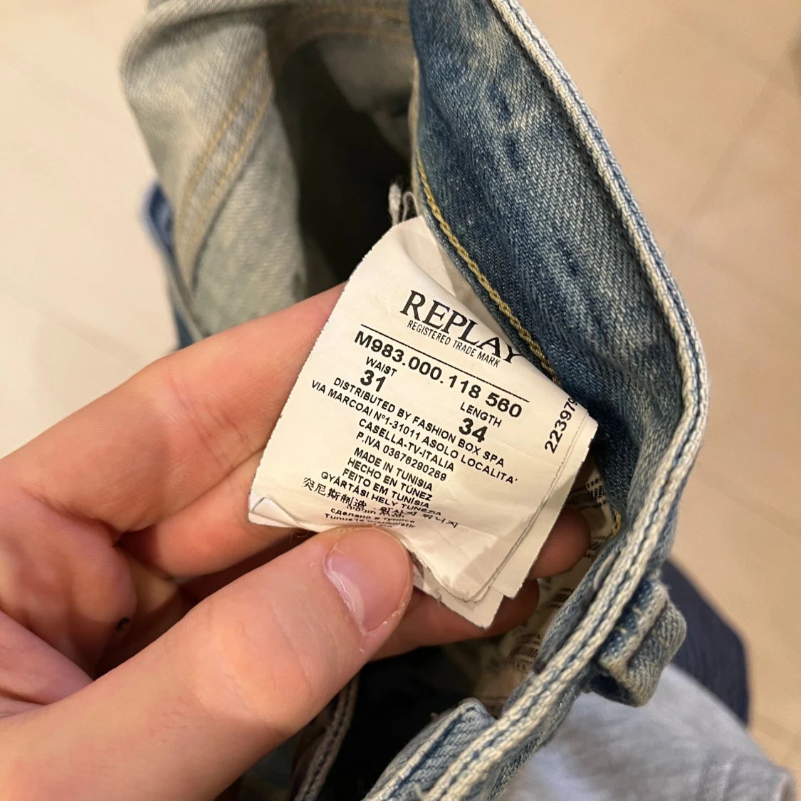 Replay Waitom jeans ljusblå straight - 4