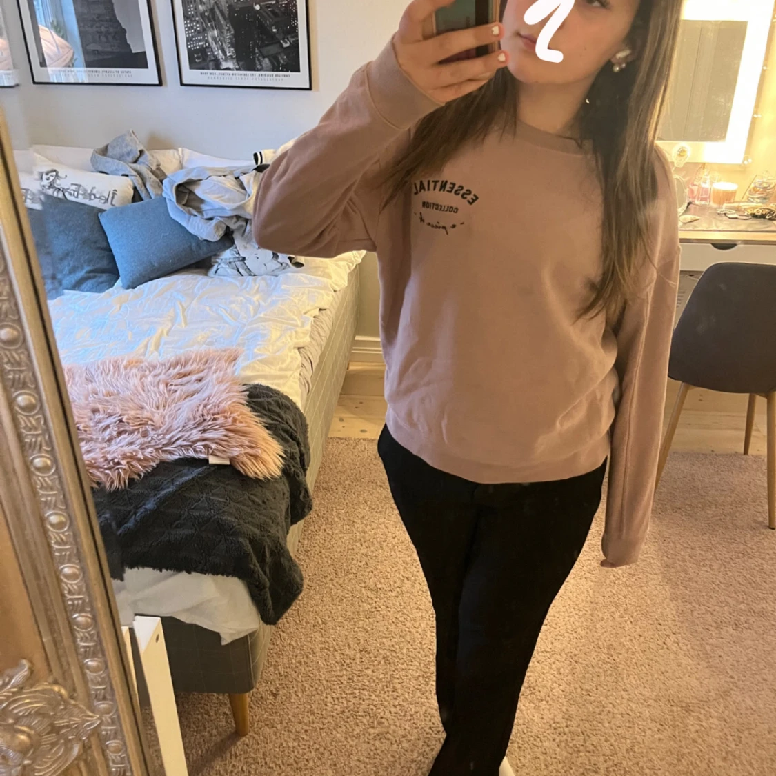 Ljusrosa sweatshirt från Amisu - 3