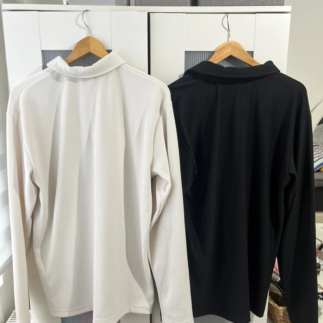 2 stycken jätte fina ribbstickade törjor från selected homme - 1