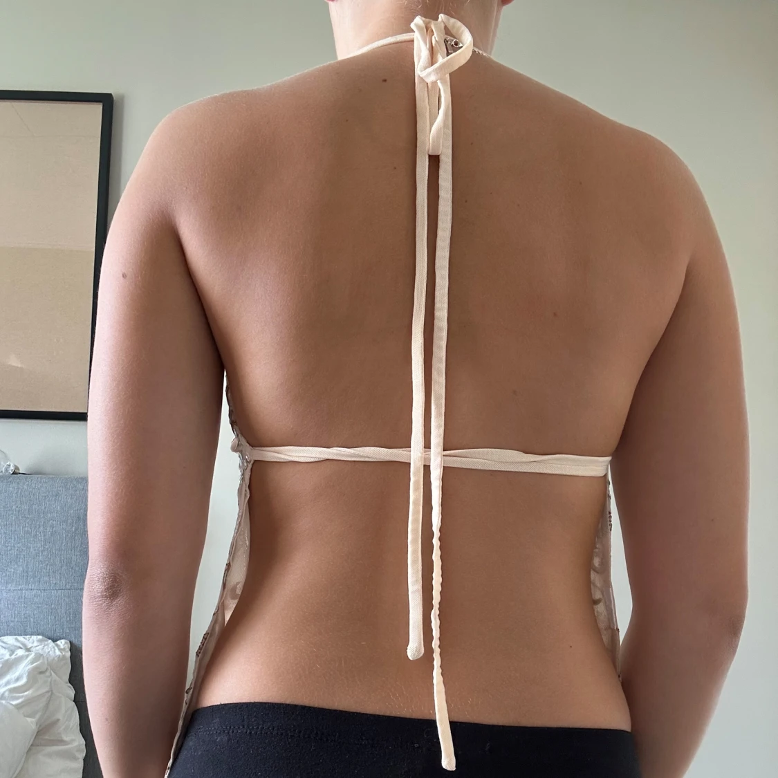 Guldig/beige topp  - 1