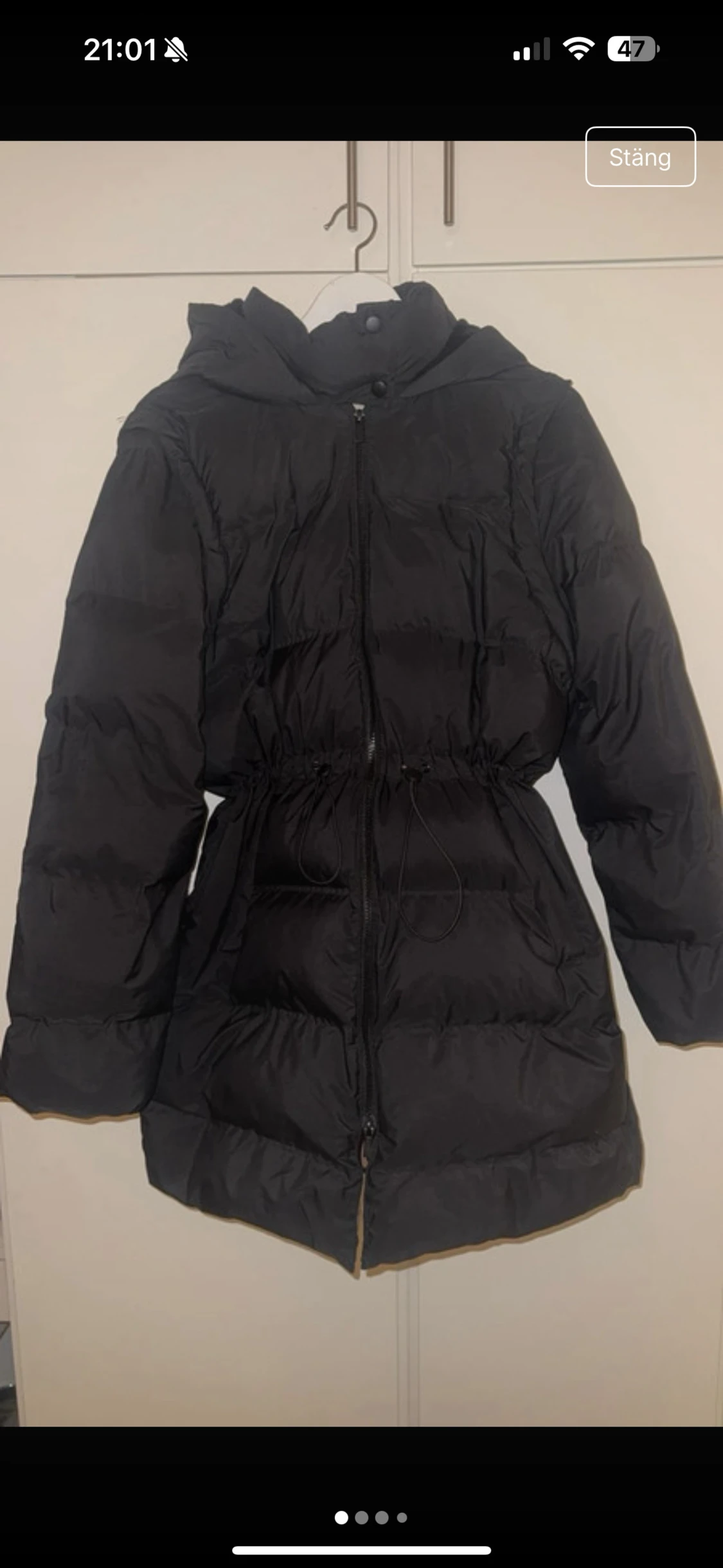 Svart pufferjacka från Primark Maternity