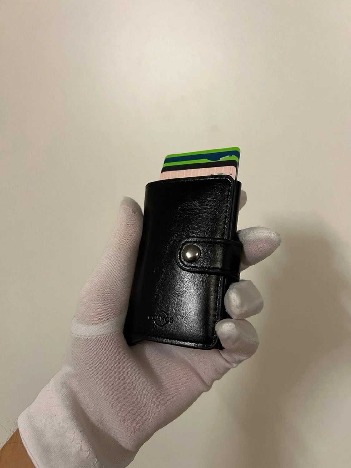 NY Svensk märke PU läder RFID skyddad fr tjuv 