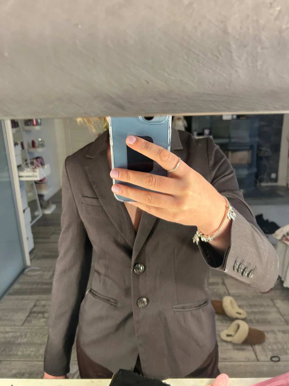 Mörkgrå kavaj från H&M