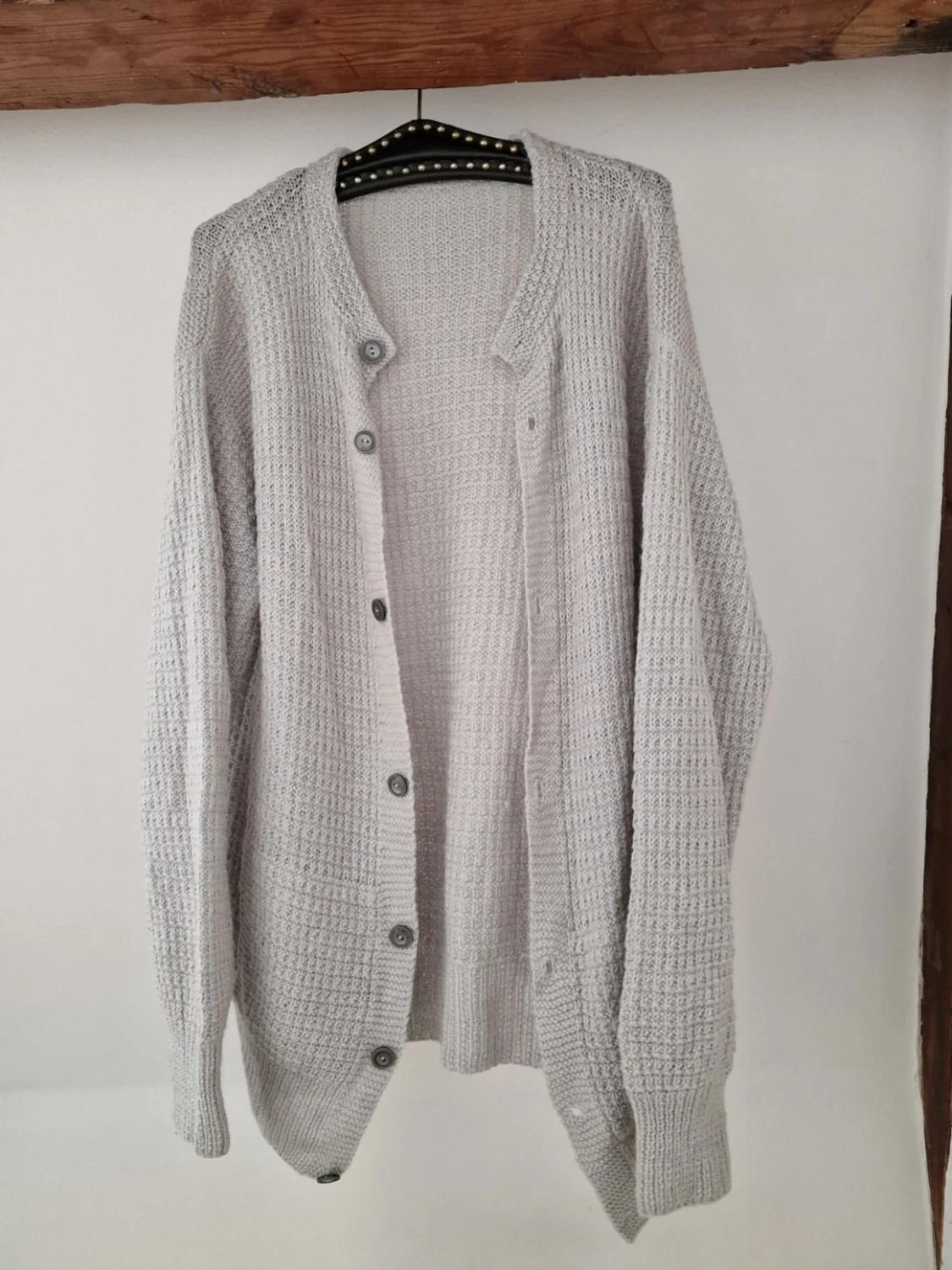 Grey oversized cardigan