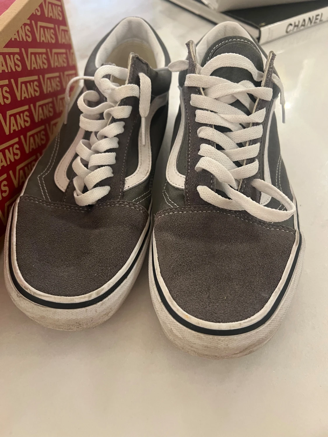 Vans Old Skool Pewter/True White 44 - 1