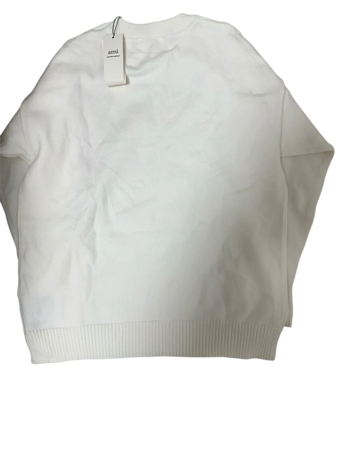 Vit stickad tröja från Ami med hjärta - 1