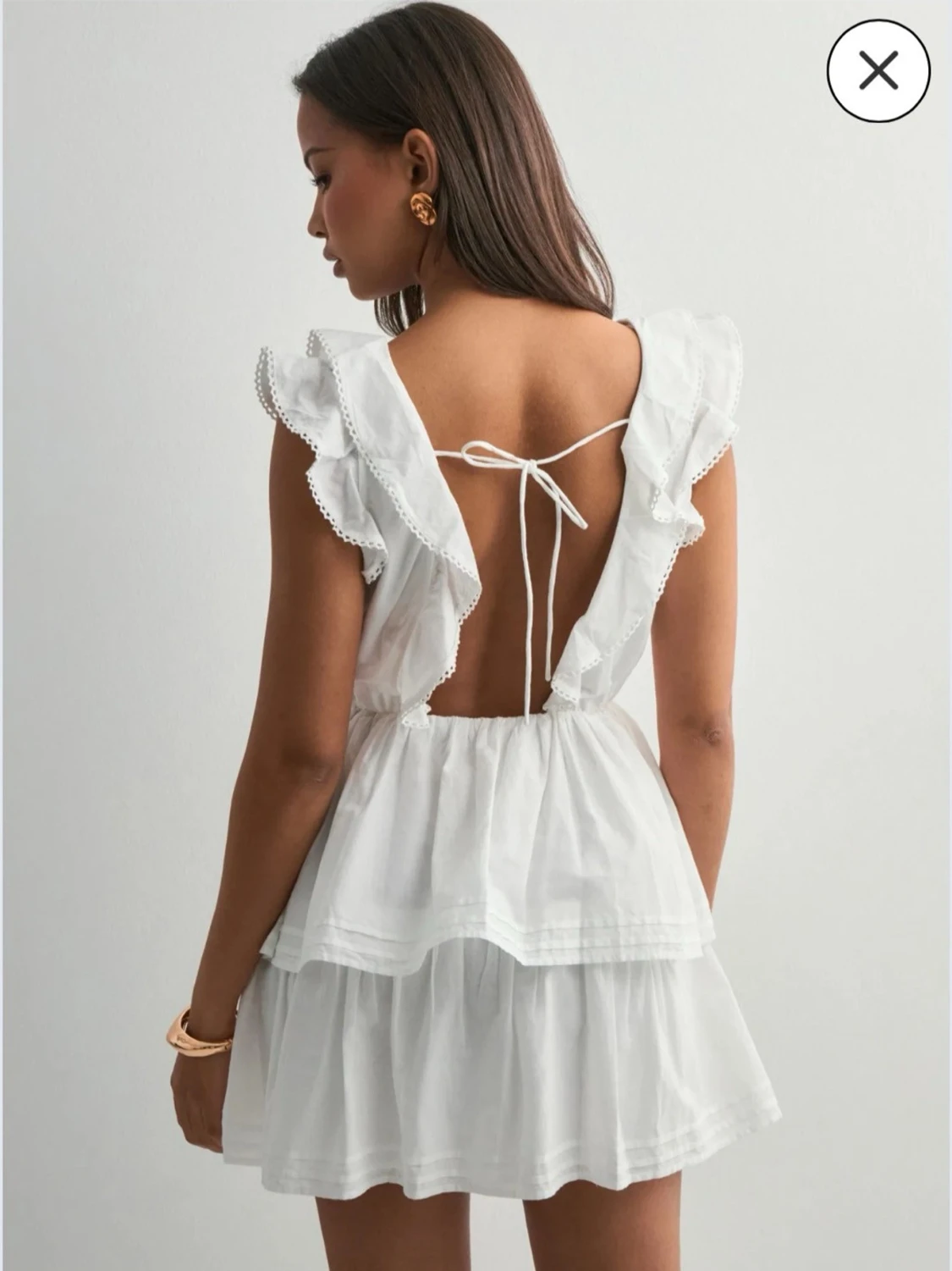 Vit studentklänning Nelly - 1