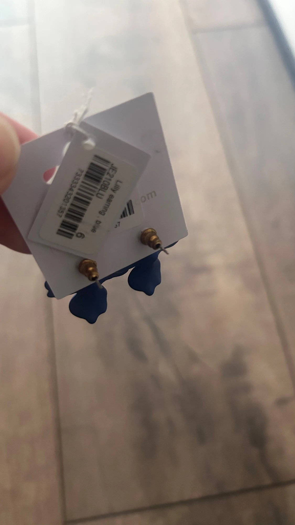 Blå blomformade örhängen By Jolima - 2