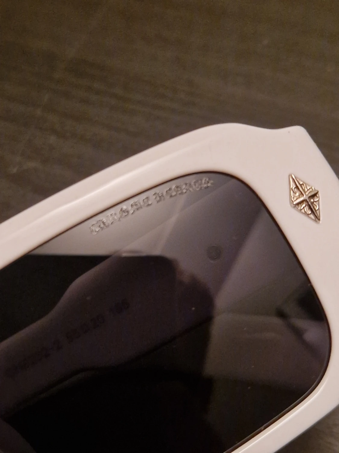 Vita Chrome Hearts glasögon - 4
