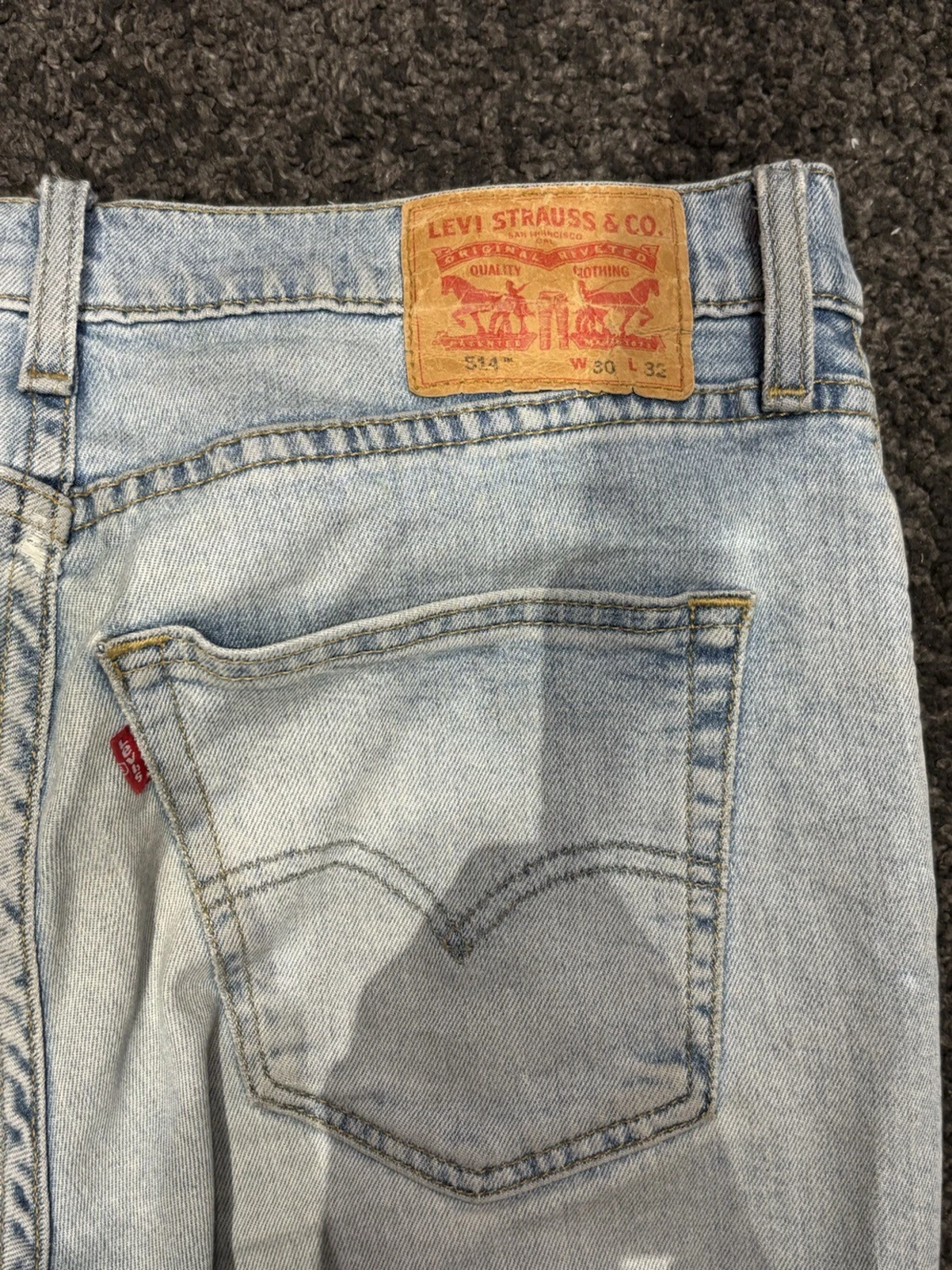 Levi's 514 ljusblå jeans W30 L32 - 2