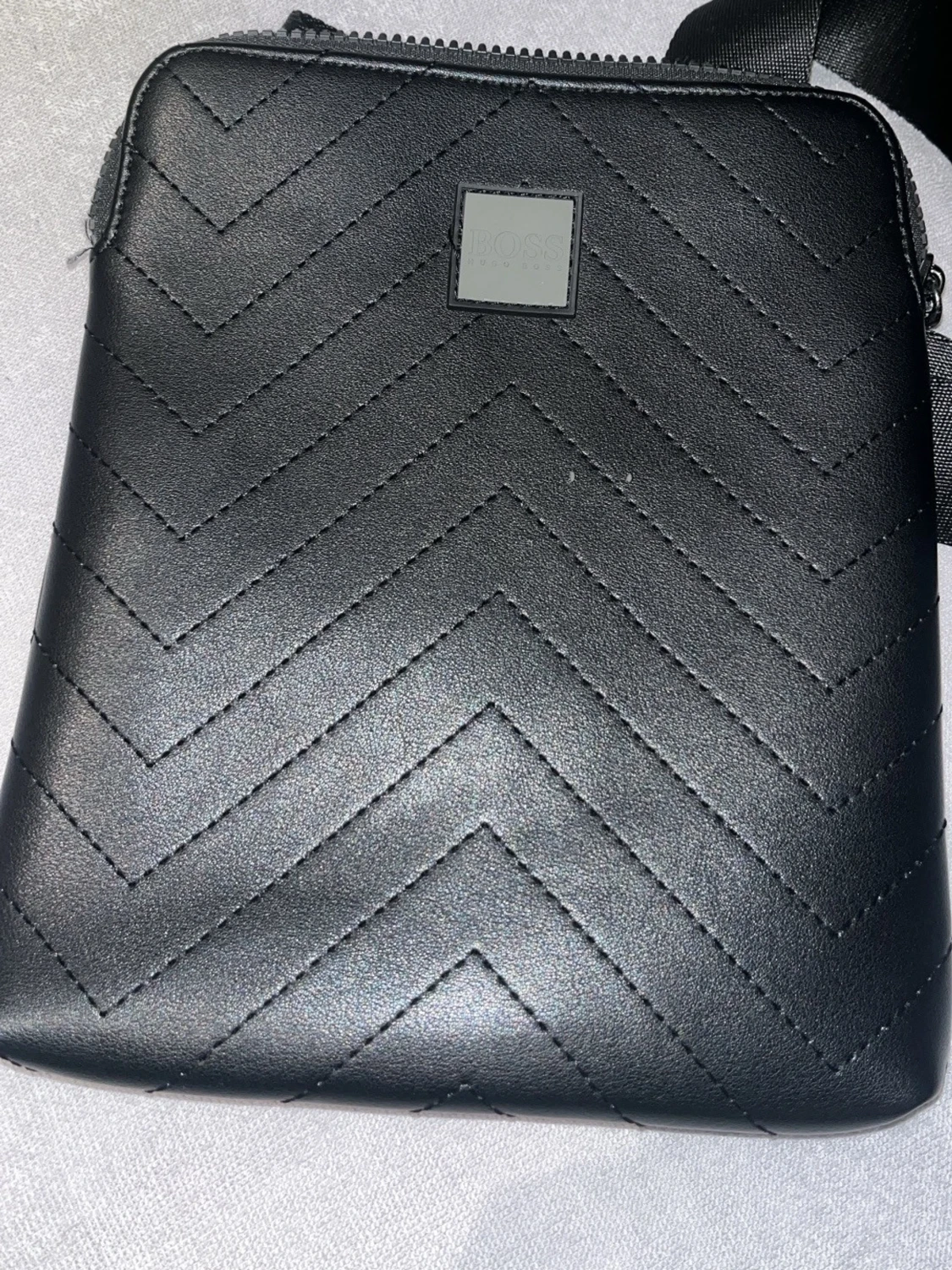 Svart quiltad handväska från BOSS