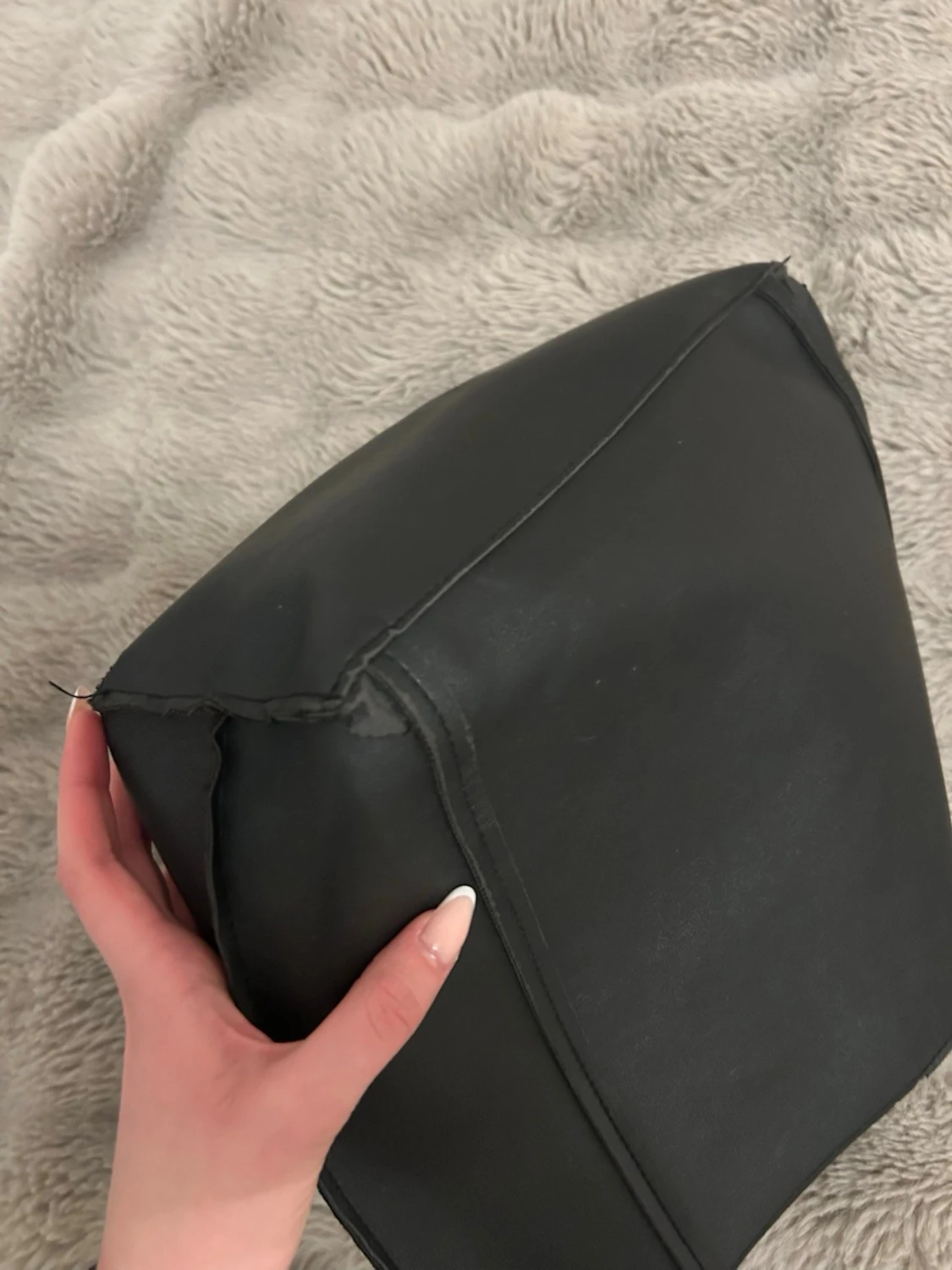 Svart skolväska i syntet - 4