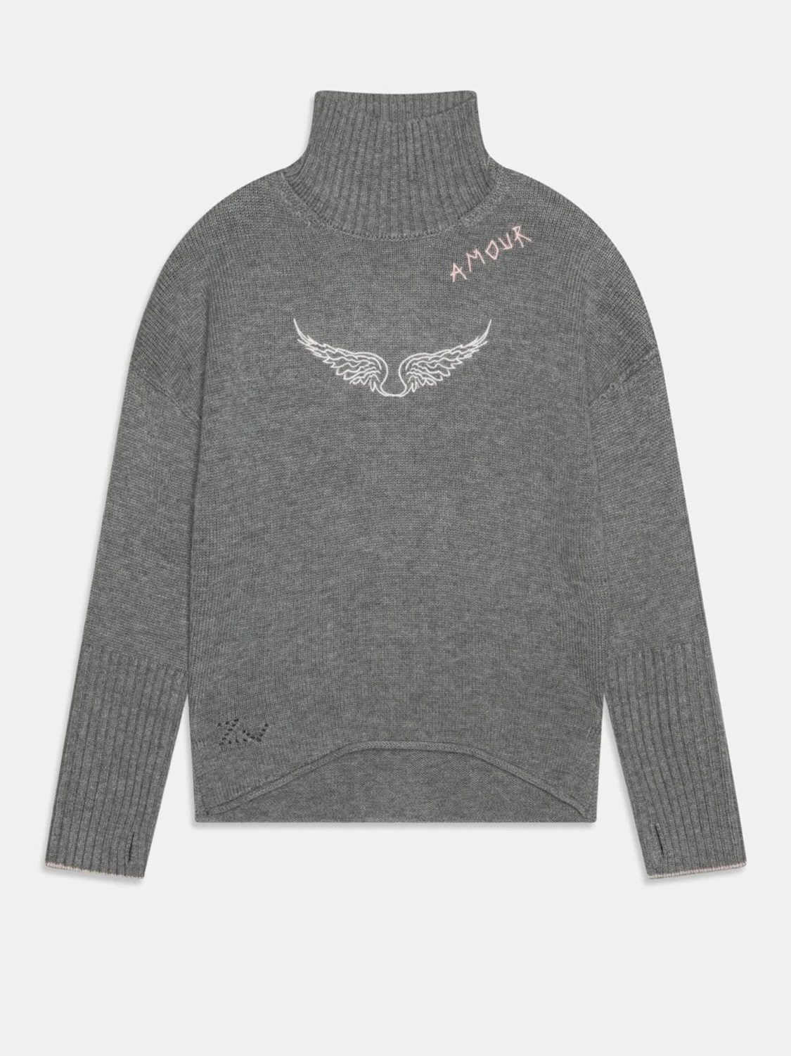 Grå stickad tröja Zadig & Voltaire XS - 1