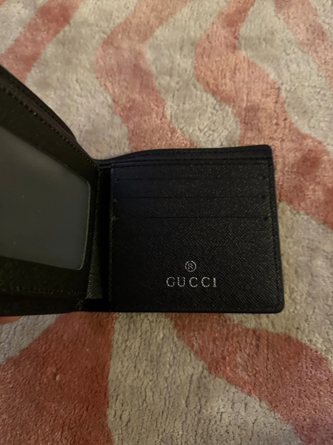 Svart plånbok med orm - 1