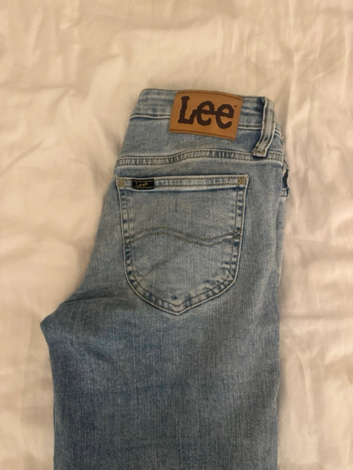Ljusblå bootcut jeans från Lee - 5
