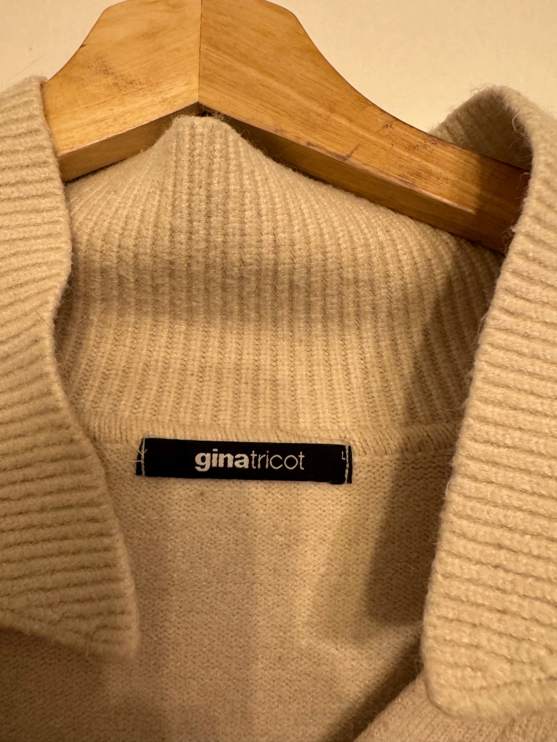 Beige stickad tröja Gina Tricot - 2