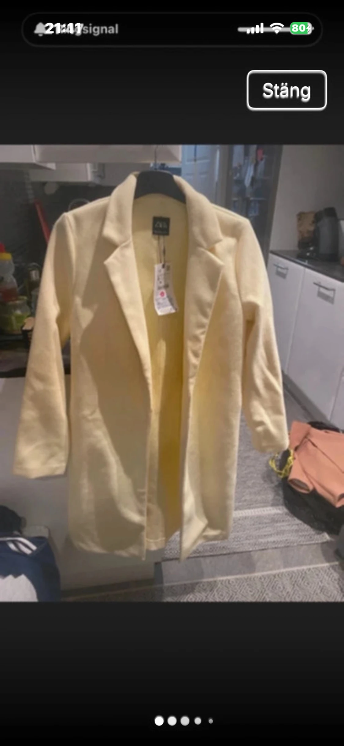 Ljusgul kavaj från Zara - 2