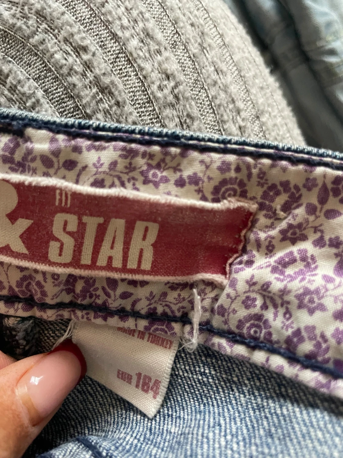 Blå jeans från Star med fjärilar - 3