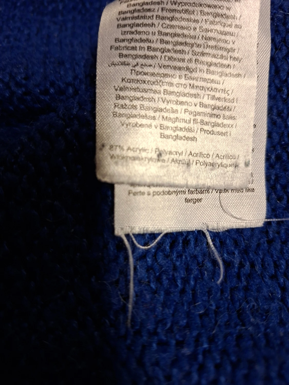Blå stickad tröja Jacqueline de Yong - 3