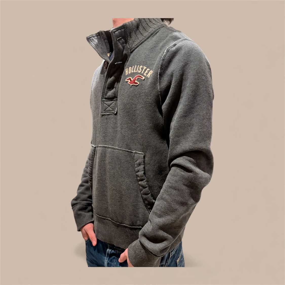 Grå kofta Hollister - 4