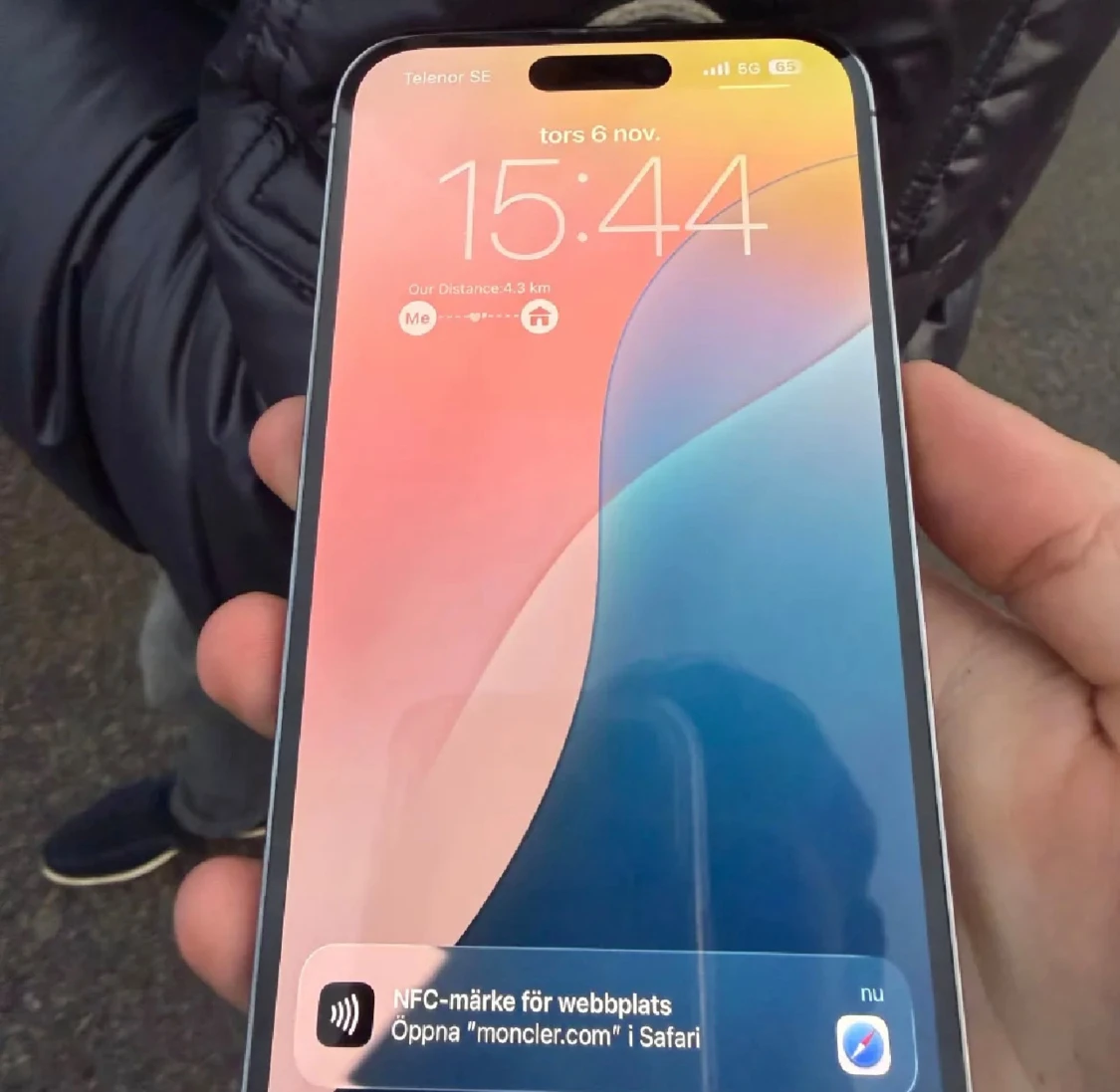 Marinblå moncler Maya  - 4