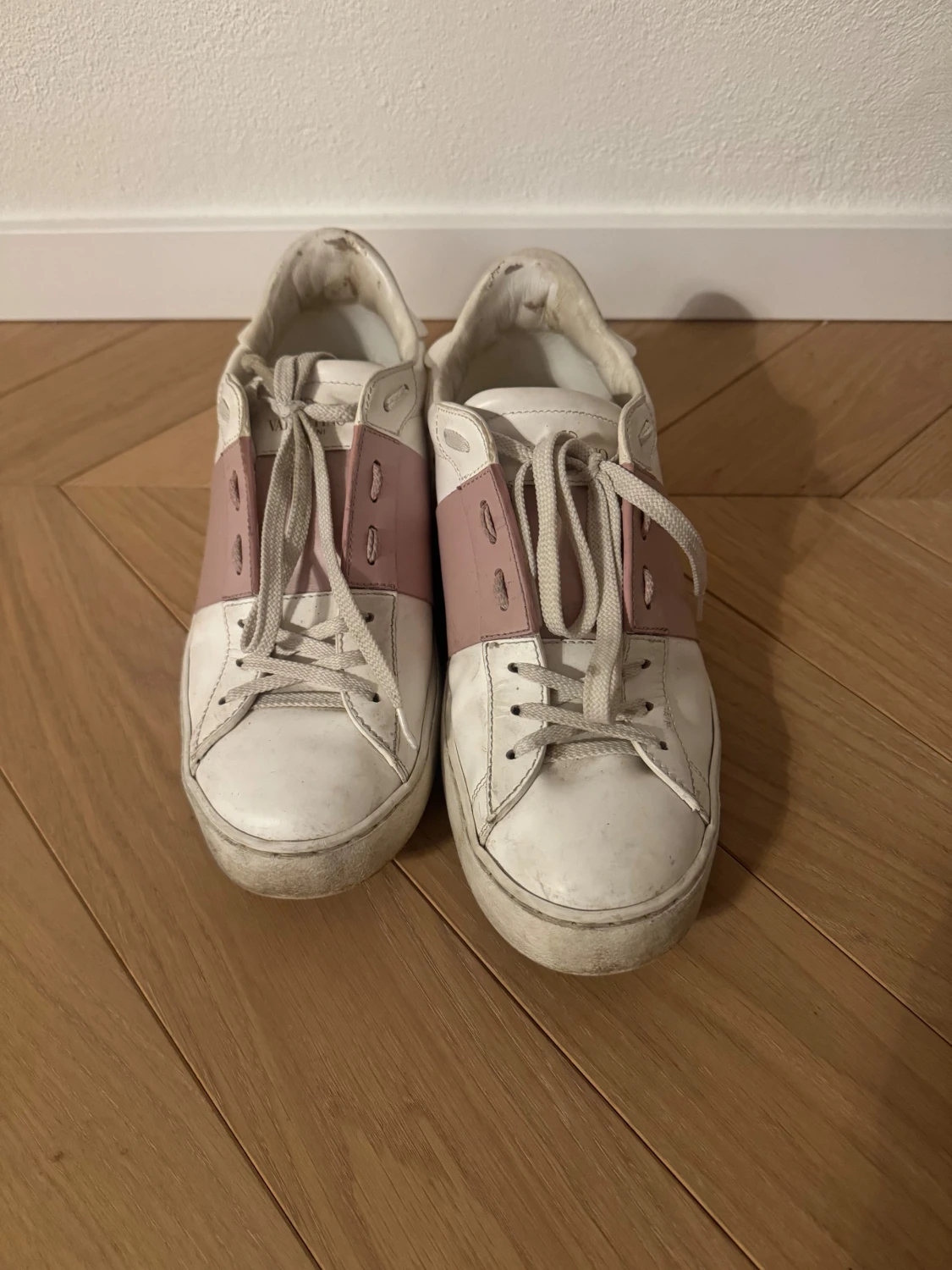 Valentino Open sneakers vit/rosa - 1