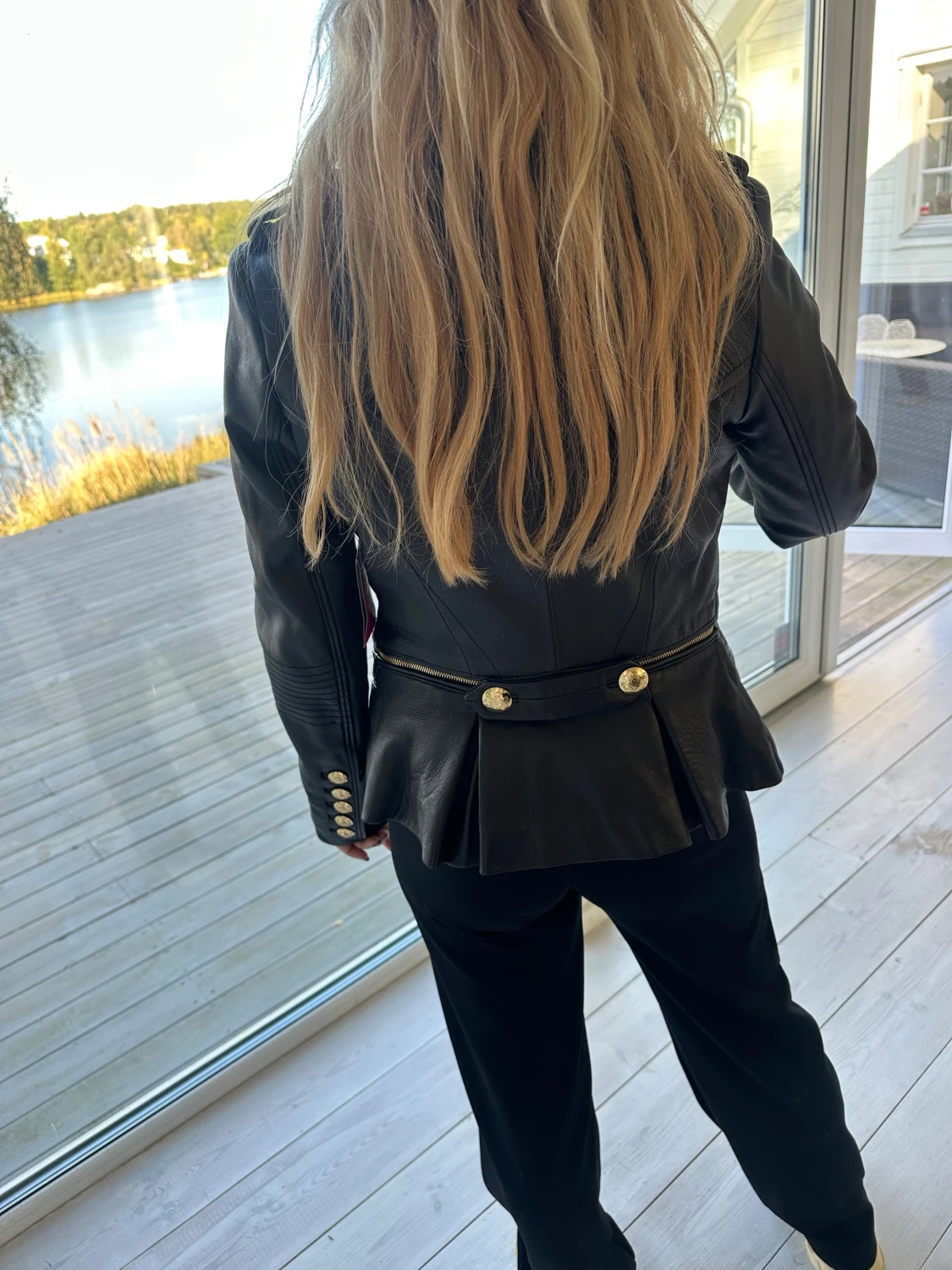 Svart skinnjacka Lars Wallin x Jofama - 2