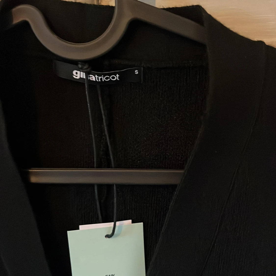 Svart kofta från Gina Tricot, S - 3