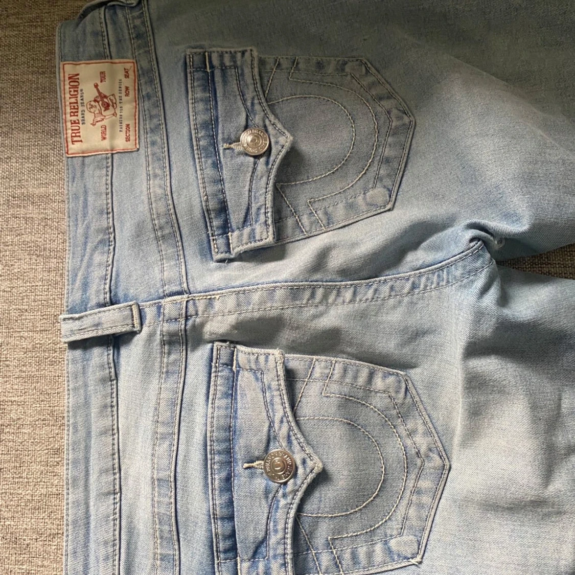 True Religion Joey ljusblå flare jeans - 3