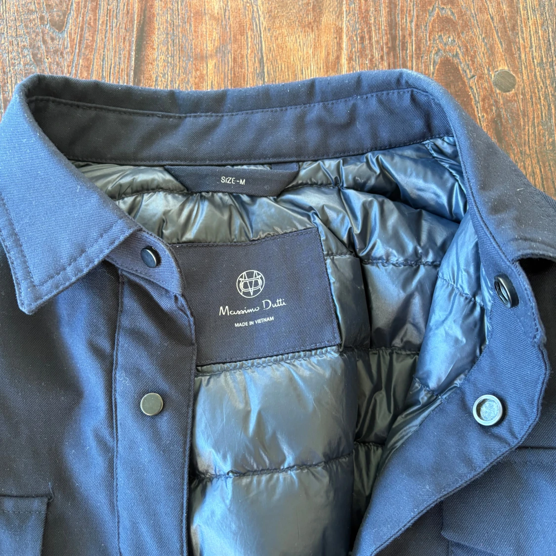 Mörkblå dunjacka från Massimo Dutti M - 1