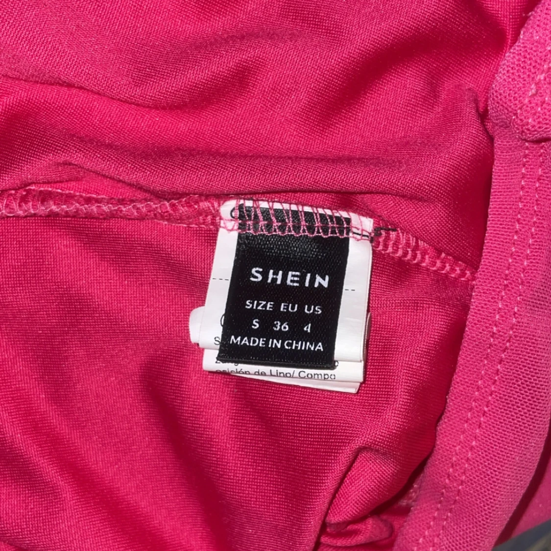 Rosa bandeau tubtopp från SHEIN - 1