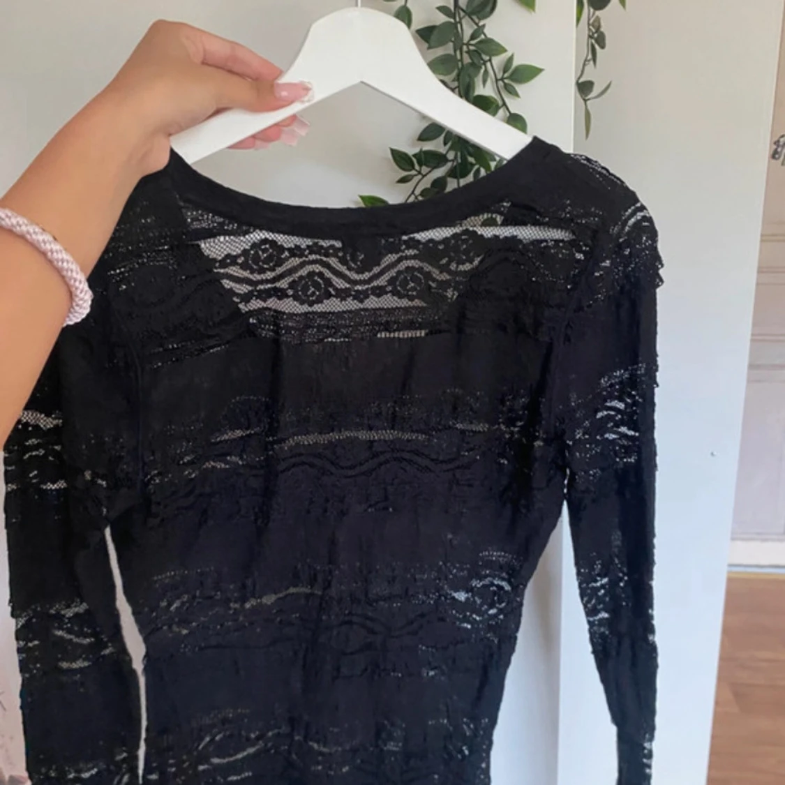 Svart spetsblus  - 1