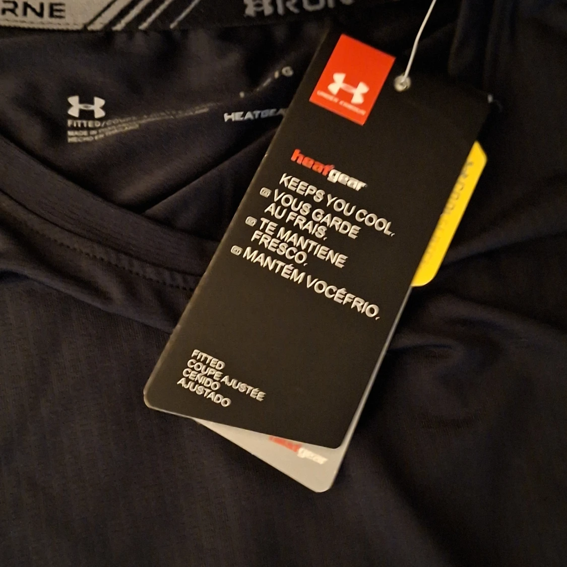 Svart Under Armour HeatGear t-shirt - 1