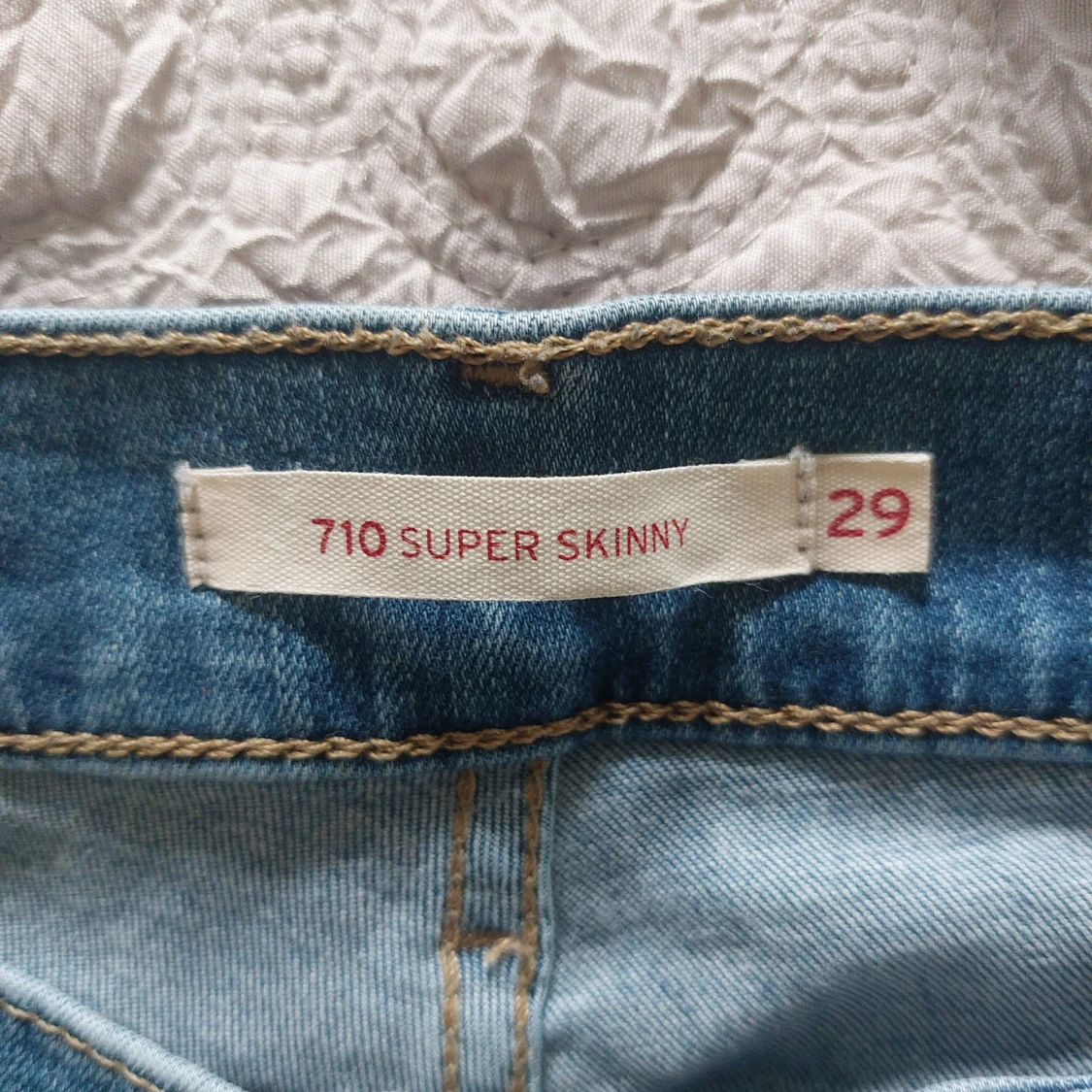 Levi's 710 Super Skinny jeans blå - 1