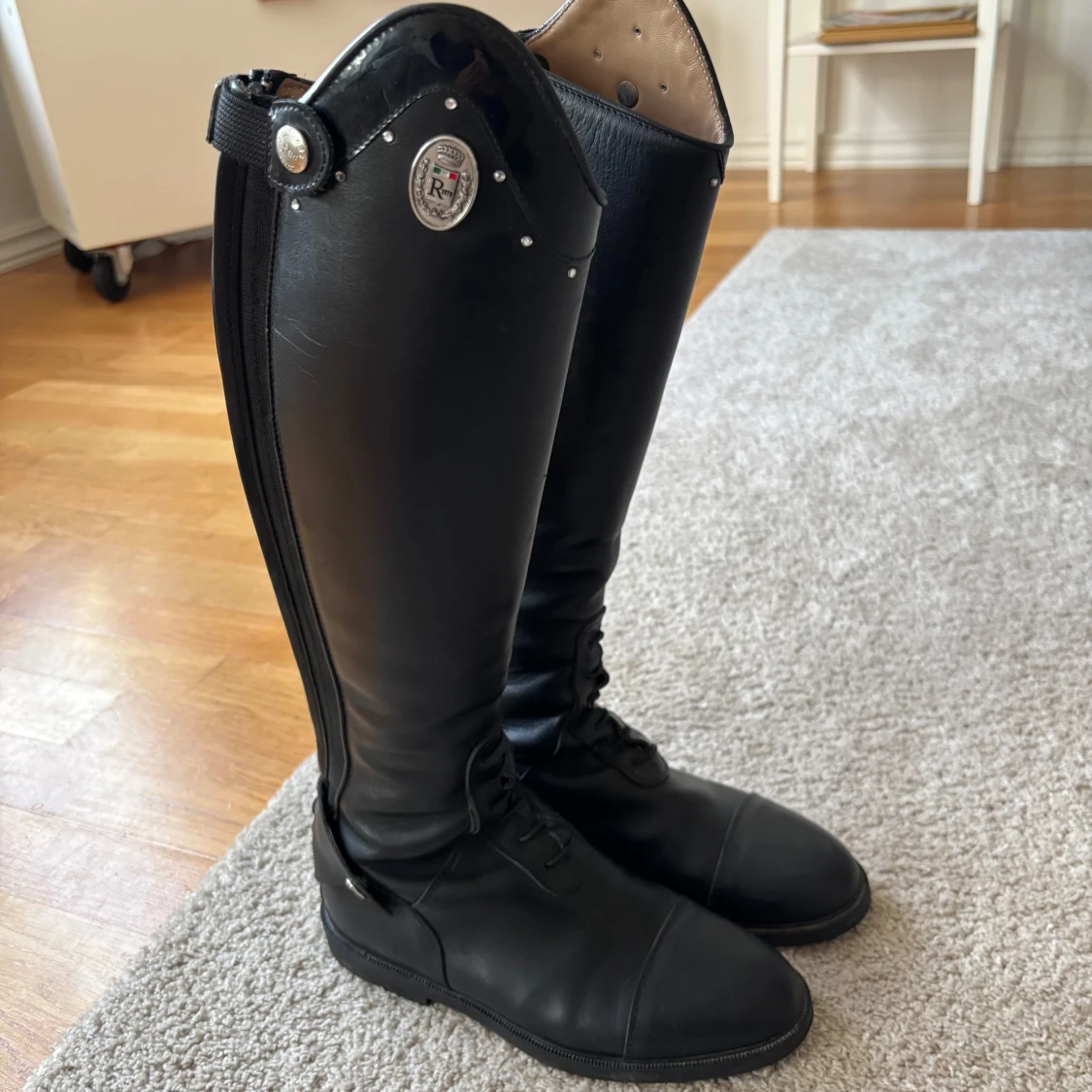 Svarta ridstövlar från Stivali Romitelli - 2