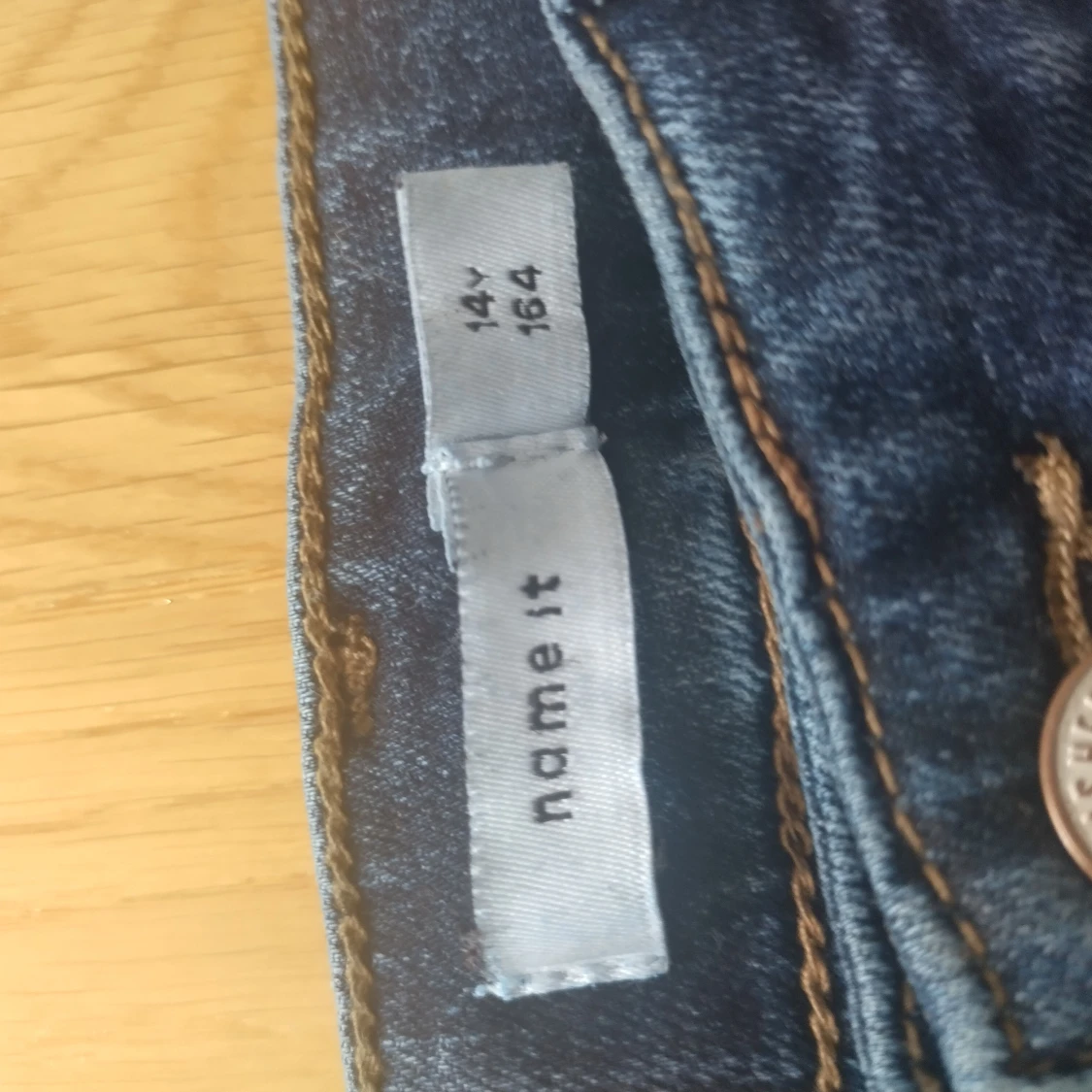 Blå jeans från Name It, stl 164 - 2