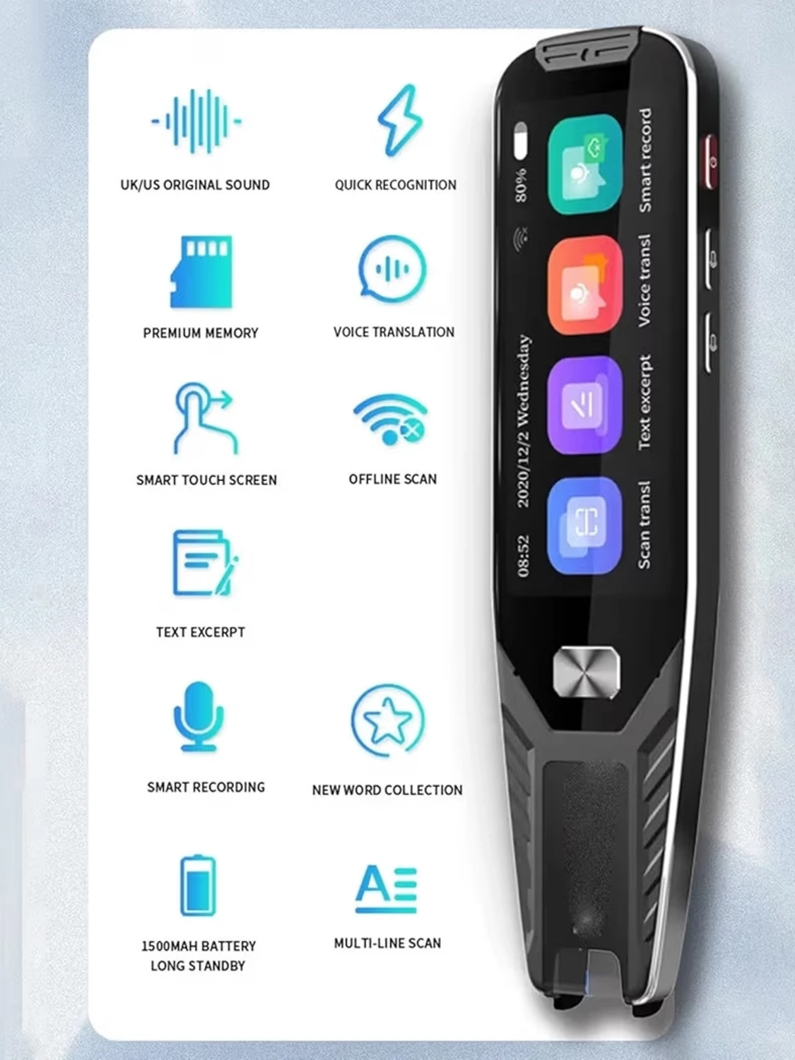 AI-översättningspenna med touchskärm - 4