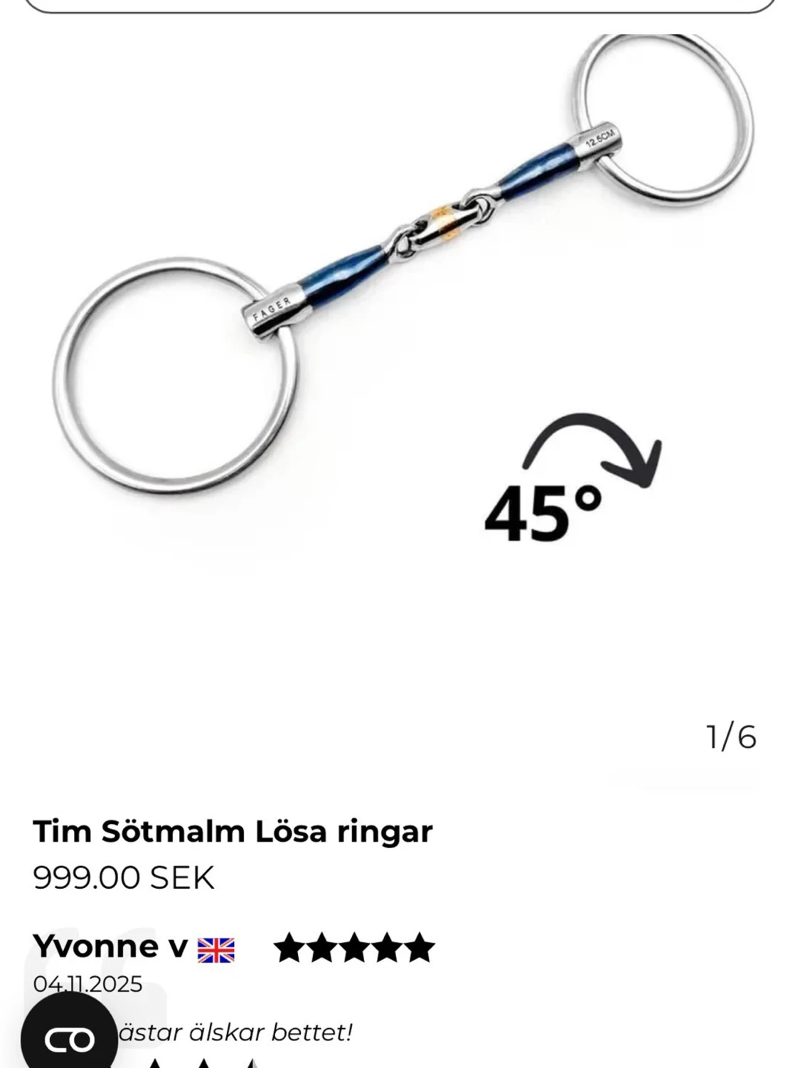 Fager Tim Sötmalm bett med lösa ringar - 1