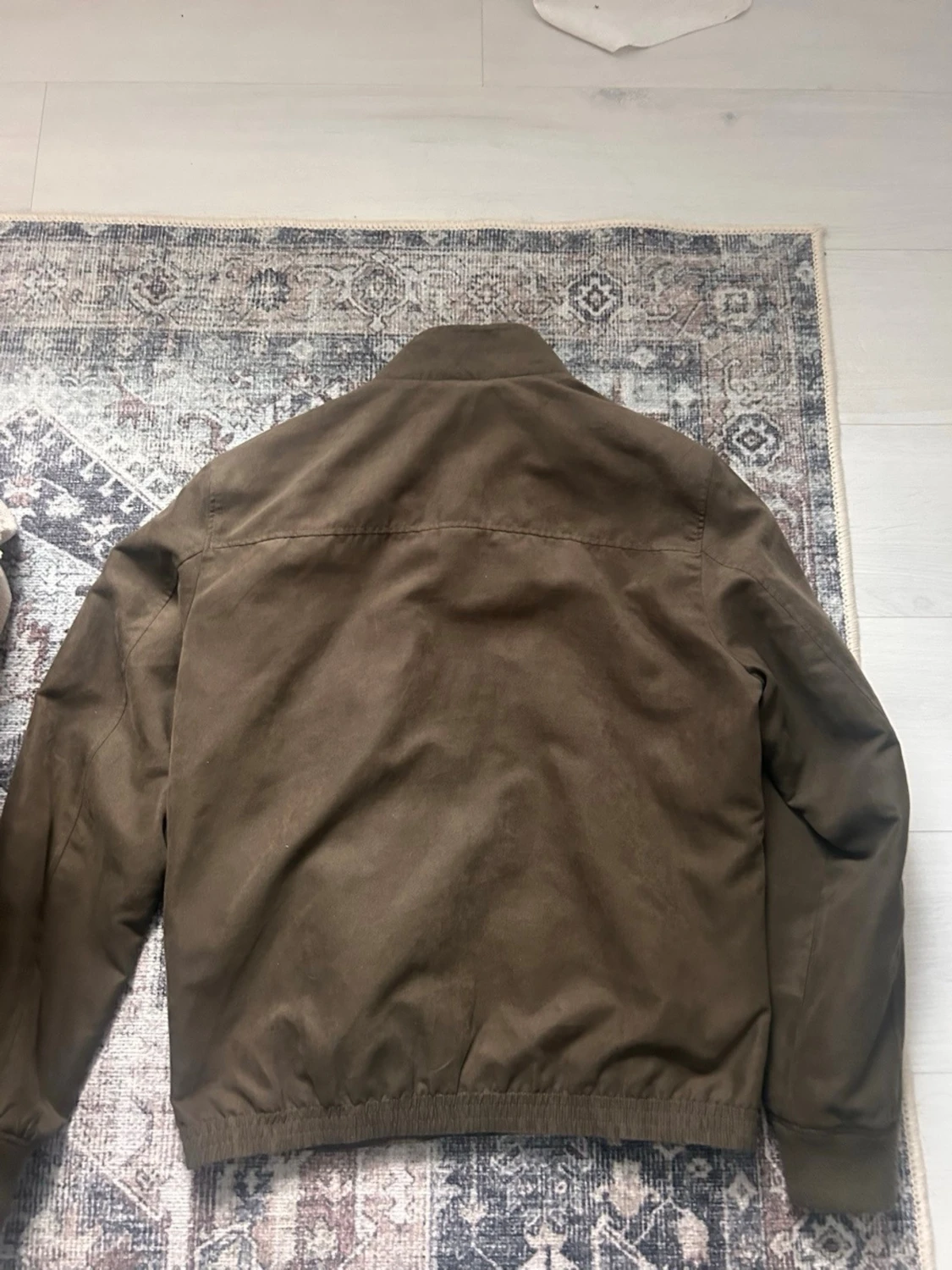 Olivgrön mocka jacka  - 2