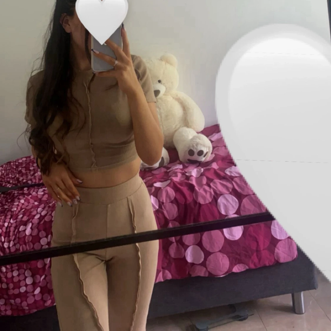 Beige ribbade byxor Public Desire - 2