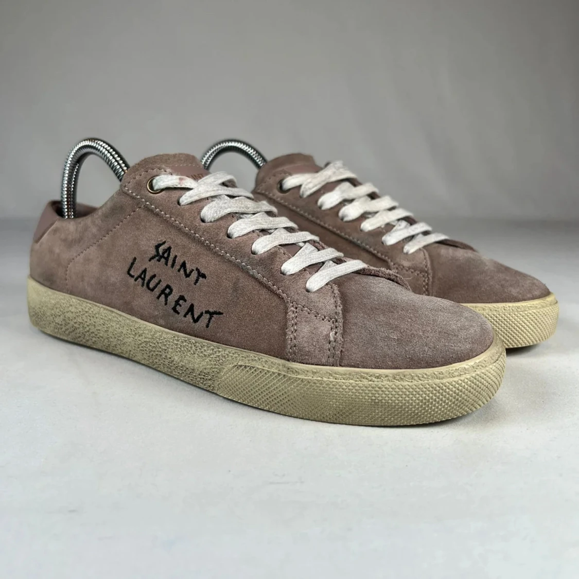 Saint Laurent mocka sneakers brun - 1