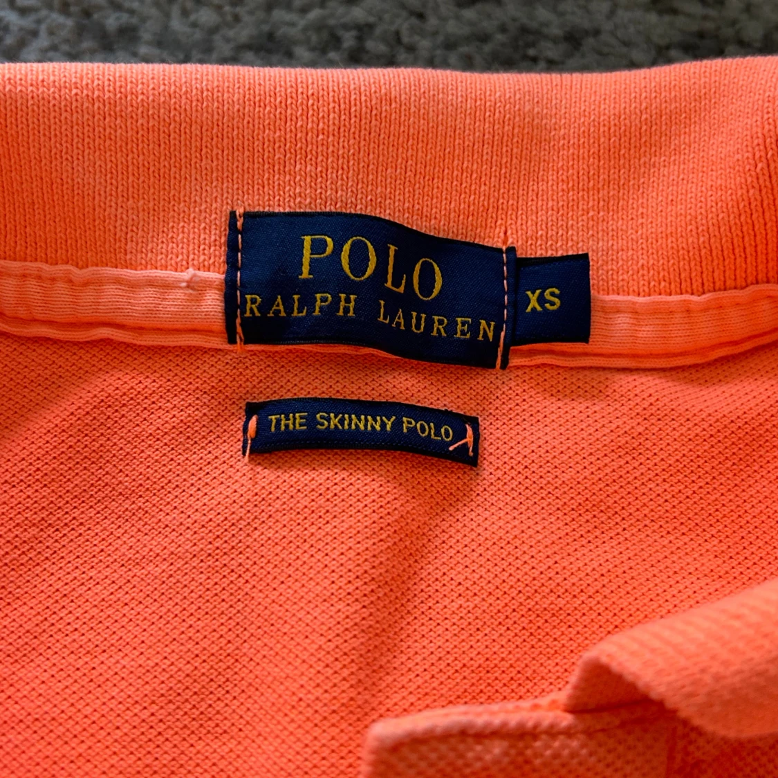 Orange pikétröja från Ralph Lauren XS - 2