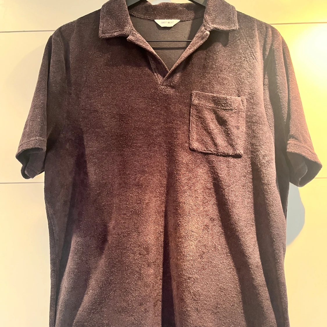 Brun frottéskjorta från East West