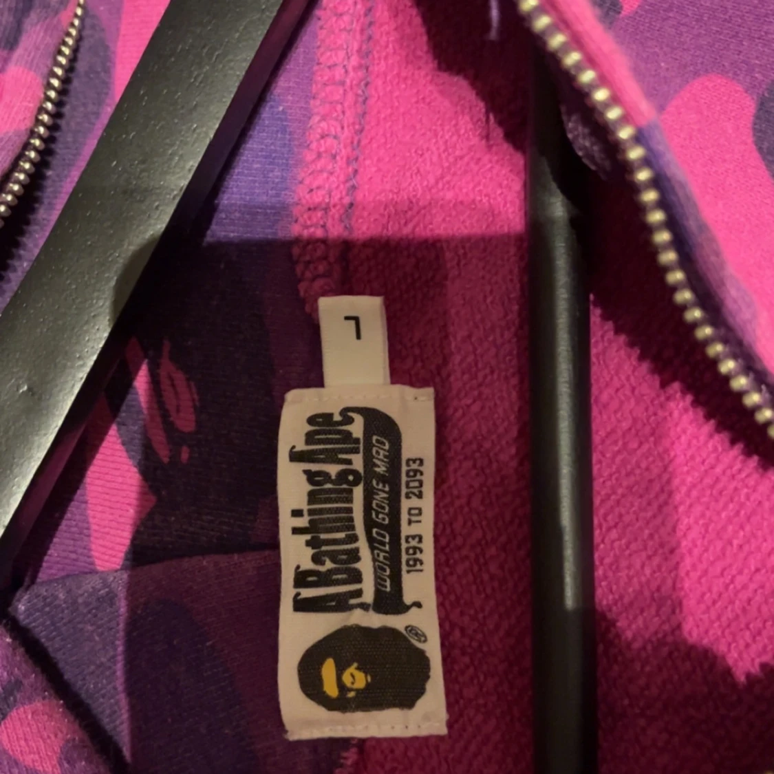 Lila camo hoodie från Bape Shark - 1