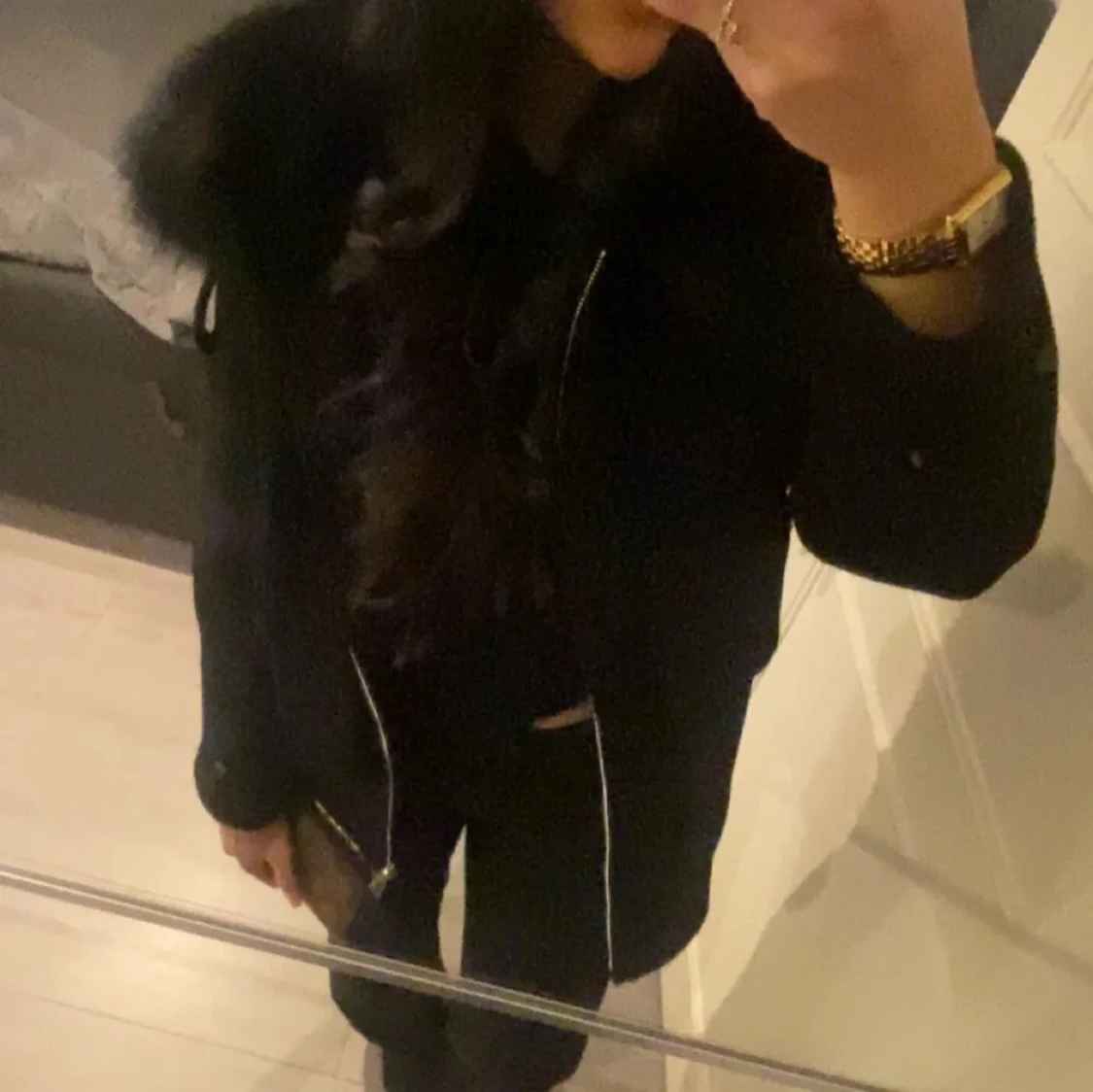 Svart Stephanie Jacka/kappa från Furstockholm - 1