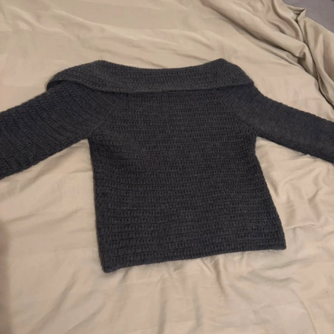 Mörkgrå stickad kofta från Zara - 2