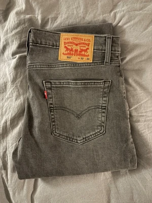Levis 502 taper fit - Ett par Levis 502 i taper fit. Nästan i nyskick då de endast är använda 1 gång. Jeansen är i storlek 32 W och 34 L. De är normala i passformen och sitter bra. Pris går att diskuteras vid en snabb affär👍