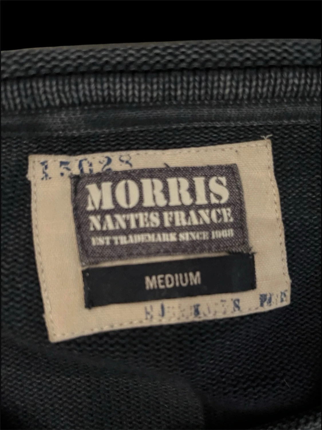 Svart stickad tröja Morris M - 2